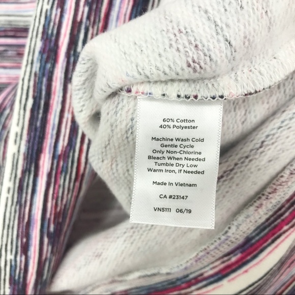 T BY TALBOLTS Striped Side Tie Sweater Top 0Petite - Picture 6 of 7